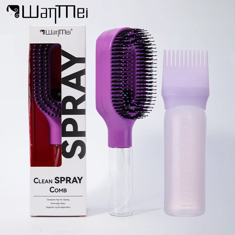 2pcs Hair Spray Comb with 160ml Hair Root Comb Applicator Bottle Refillable Bottle Frizz Control Hairbrush Hair Styling Tools
2pcs Hair Spray Comb with 160ml Hair Root Comb Applicator Bottle Refillable Bottle Frizz Control Hairbrush Hair Styling Tools