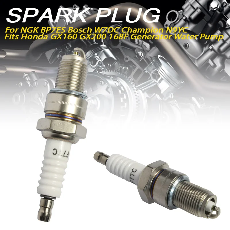Spark Plug 7TC for GX160 GX200 168F Engine Compatible with BP7ES W7DC N9YC
Spark Plug 7TC for GX160 GX200 168F Engine Compatible with BP7ES W7DC N9YC