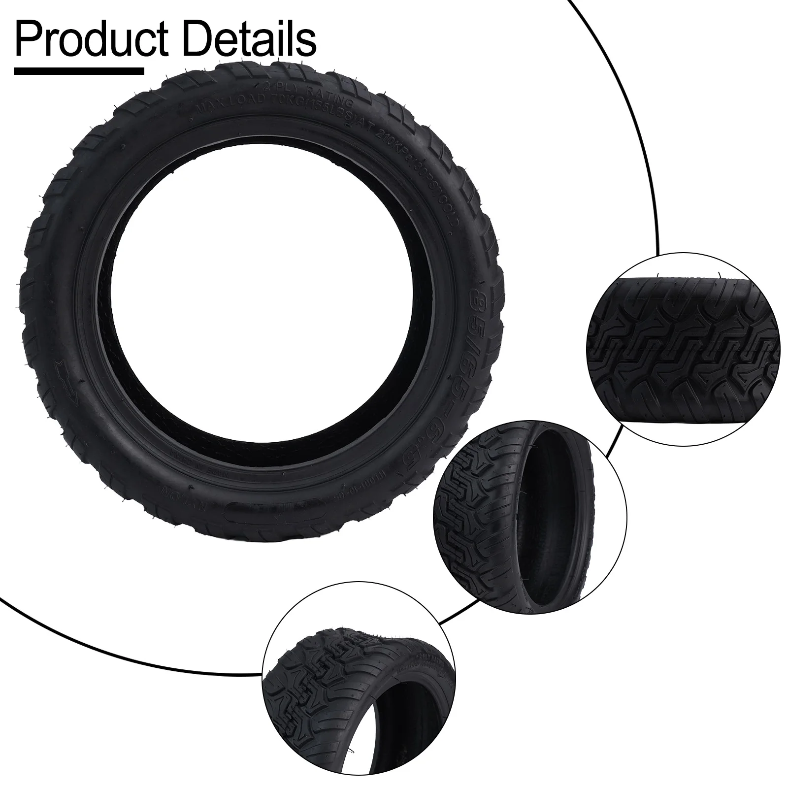 Tubeless Off-road Outer Tyre Size 235*99mm Color Black Electric Scooter For Kugoo G-Booster/G2 Pro Material Rubber Brand New
Tubeless Off-road Outer Tyre Size 235*99mm Color Black Electric Scooter For Kugoo G-Booster/G2 Pro Material Rubber Brand New