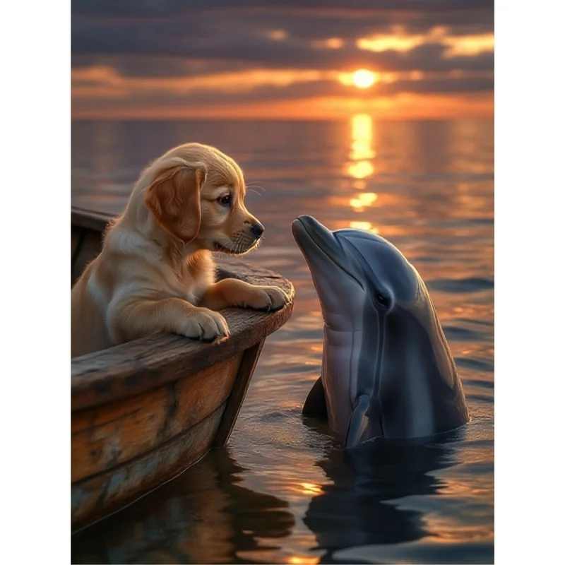 Dusk Dogs and Dolphins Romance Animal 500/1000/1200/2000 PCS Jigsaw Puzzles Family Activity Games for Gameroom Bedroom Gifts
Dusk Dogs and Dolphins Romance Animal 500/1000/1200/2000 PCS Jigsaw Puzzles Family Activity Games for Gameroom Bedroom Gifts