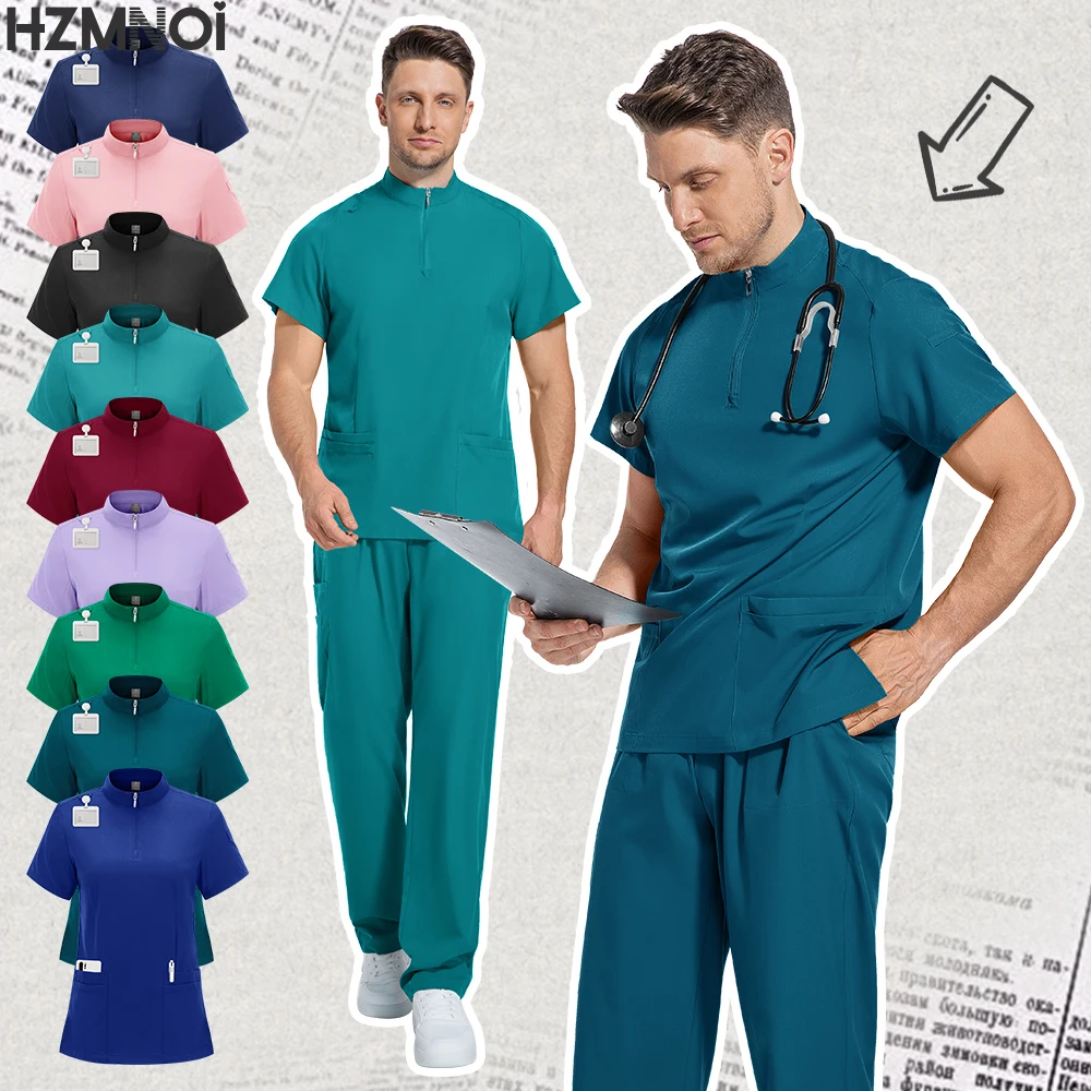 Beauty Spa Uniforms Fashionable Short Sleeved Shirt High Quality Medical Scrubs Women Veterinary Uniform Top Soft Nursing Jacket
Beauty Spa Uniforms Fashionable Short Sleeved Shirt High Quality Medical Scrubs Women Veterinary Uniform Top Soft Nursing Jacket