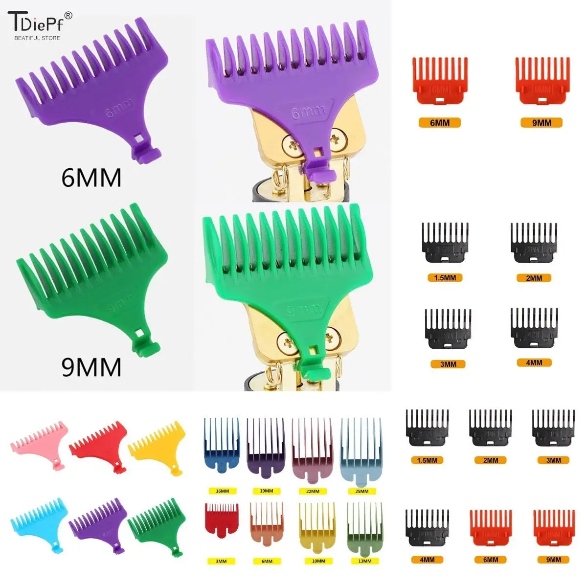 3/4/6/8/MM Hair Trimmer Limit Comb Universal Black Guards Hairdresser Hair Cutting Guide For T9 2/4/6/8PCS/Set
3/4/6/8/MM Hair Trimmer Limit Comb Universal Black Guards Hairdresser Hair Cutting Guide For T9 2/4/6/8PCS/Set