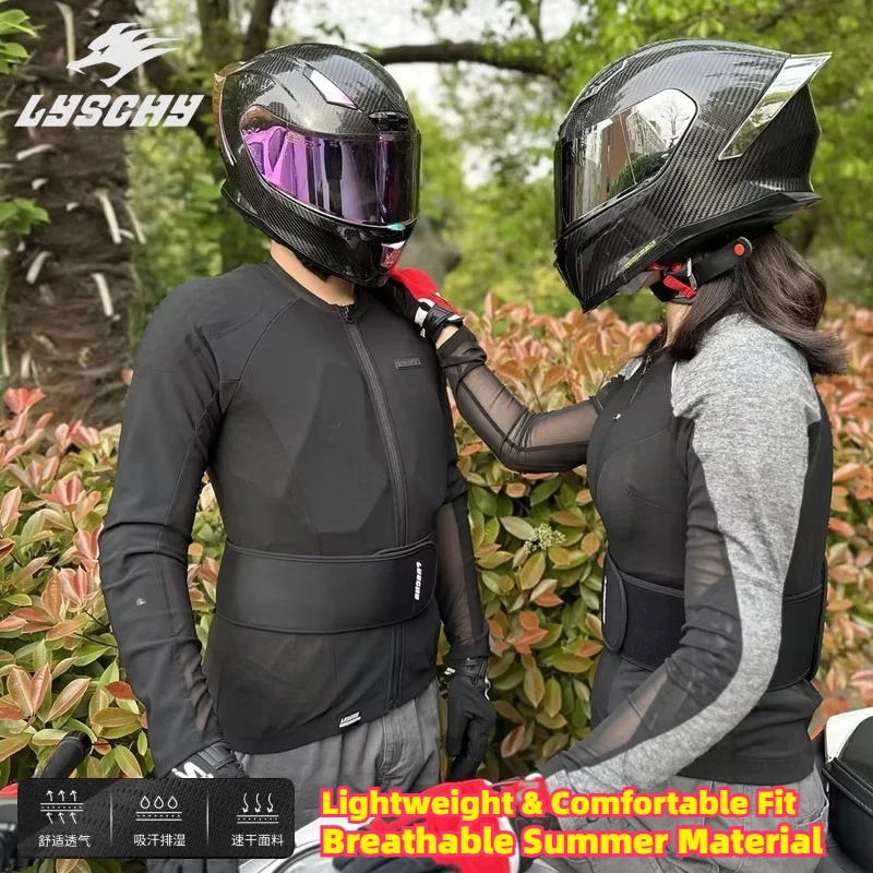 LYSCHY Men Women Summer Motorcycle Soft Armor Jacket Breathable Motocross Jacket with 7Pcs of Protective Gear Moto Riding Jacket
LYSCHY Men Women Summer Motorcycle Soft Armor Jacket Breathable Motocross Jacket with 7Pcs of Protective Gear Moto Riding Jacket