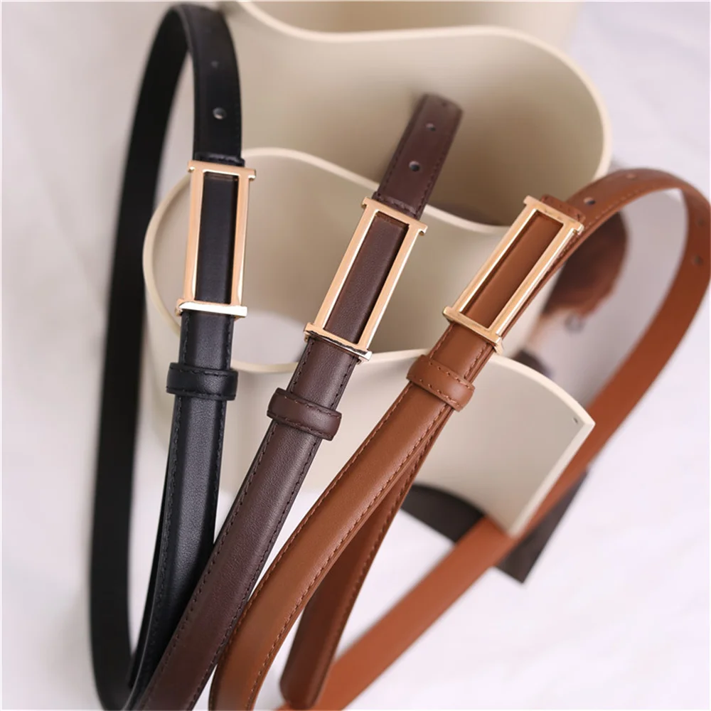 Retro Belts for Women Oval Small Gold Color Buckle Cowhide Versatile Waist Narrow Belts for Jeans Dress Elegant Lady Waistband
Retro Belts for Women Oval Small Gold Color Buckle Cowhide Versatile Waist Narrow Belts for Jeans Dress Elegant Lady Waistband