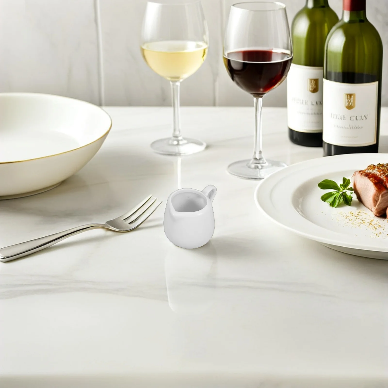 6Pcs Ceramic Condiment Cup 50Ml Small White Milk Jug with Handle for Coffee Creamer Syrup Gravy Sauce Pouring Kitchen Tabletop
6Pcs Ceramic Condiment Cup 50Ml Small White Milk Jug with Handle for Coffee Creamer Syrup Gravy Sauce Pouring Kitchen Tabletop