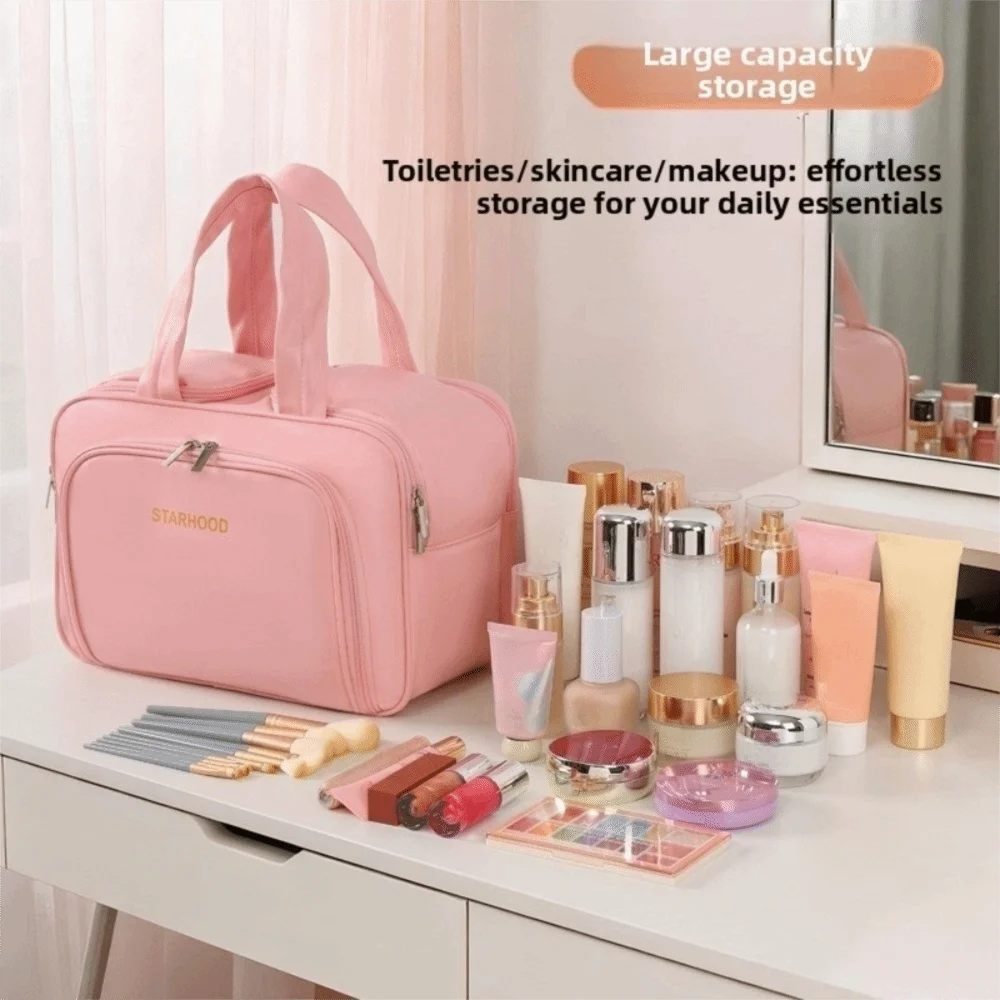 Large Capacity Travel Toiletry Bag Lightweight Wide-open Travel Storage Case Handle PU Cosmetic Container Business Trips
Large Capacity Travel Toiletry Bag Lightweight Wide-open Travel Storage Case Handle PU Cosmetic Container Business Trips