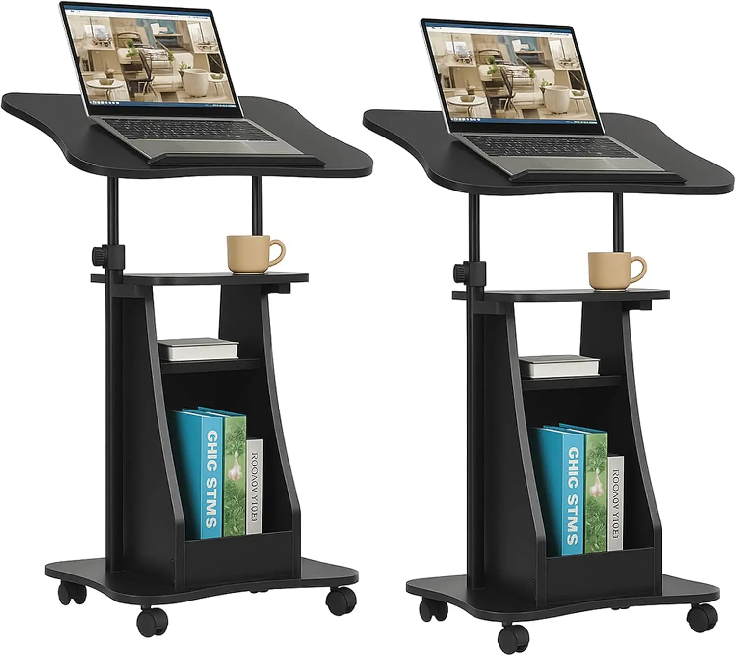 Mobile Lectern Podium, Height Adjustable Podium Stand, Standing Sit-to-Stand Desk, Rolling Cart Laptop Desk with Swivel Top M
Mobile Lectern Podium, Height Adjustable Podium Stand, Standing Sit-to-Stand Desk, Rolling Cart Laptop Desk with Swivel Top M