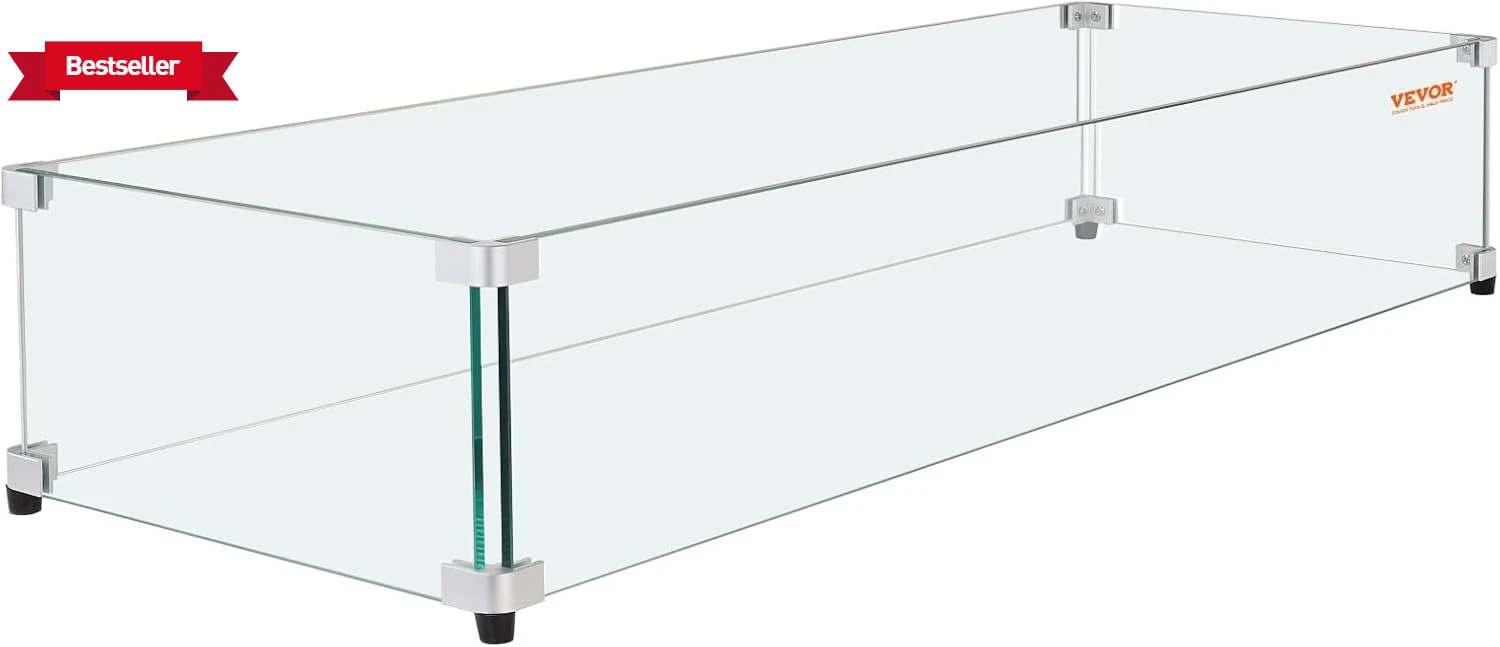 Стеклянная защита от ветра для прямоугольного стола для костра 30 x 14 x 7,5 дюймов
Стеклянная защита от ветра для прямоугольного стола для костра 30 x 14 x 7,5 дюймов