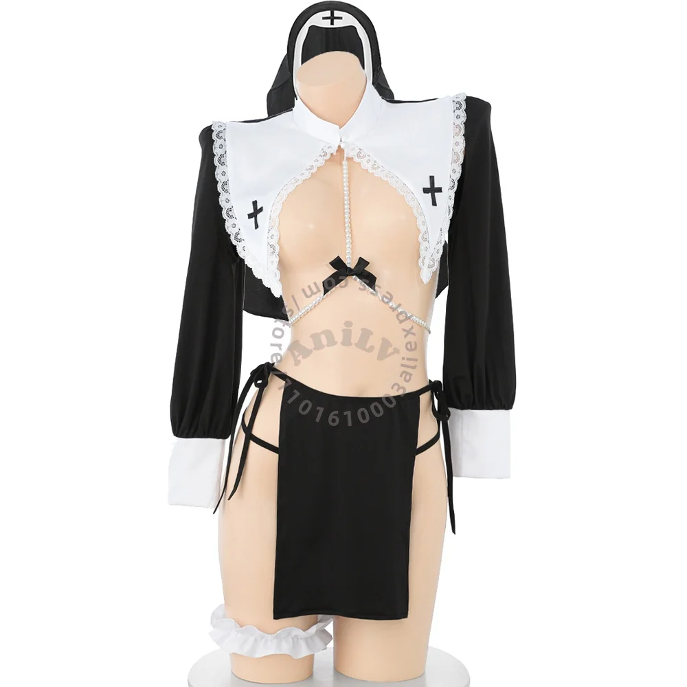 AniLV Anime Nun Uniform Sexy Lingerie Prayer Sister Temptation Erotic Outfits Cosplay Costume
AniLV Anime Nun Uniform Sexy Lingerie Prayer Sister Temptation Erotic Outfits Cosplay Costume
