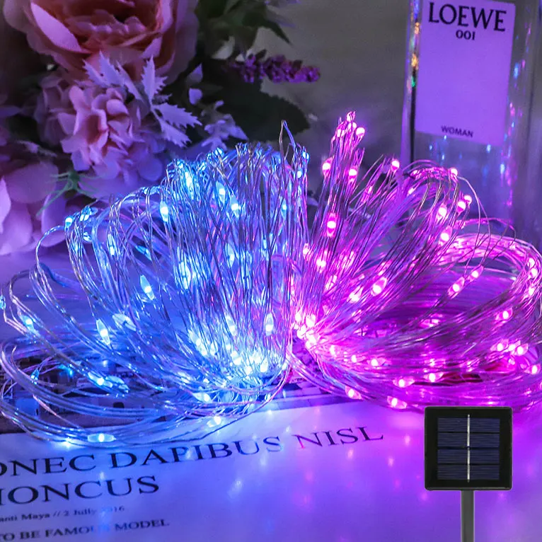 Outdoor Festoon Solar Garlans LED Fairy Copper Wire Light String Holiday Lighting for Wedding Party Summer Garden Decoration
Outdoor Festoon Solar Garlans LED Fairy Copper Wire Light String Holiday Lighting for Wedding Party Summer Garden Decoration