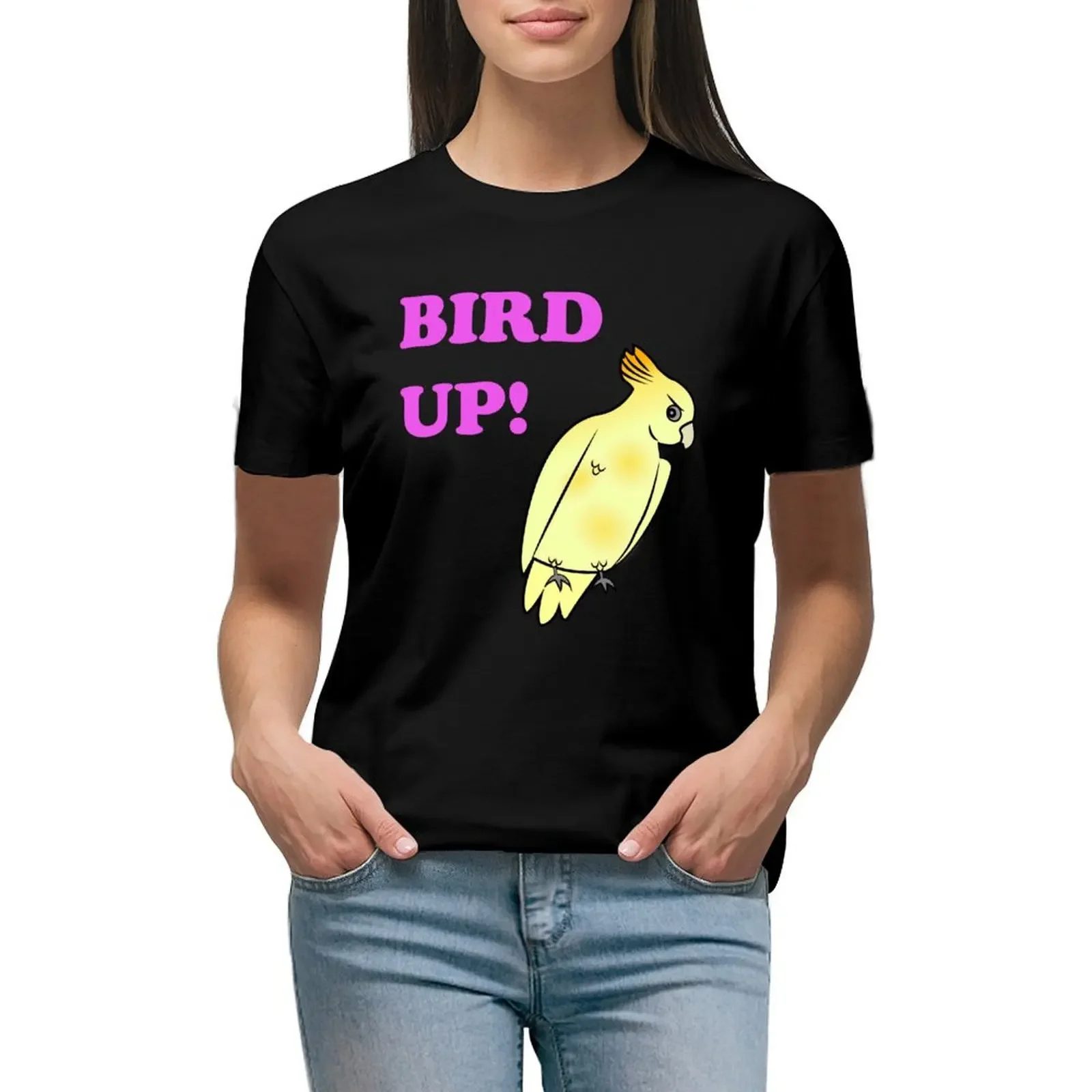 Bird UP T-Shirt aesthetic clothes quick drying summer tops t-shirts for Women loose fit
Bird UP T-Shirt aesthetic clothes quick drying summer tops t-shirts for Women loose fit