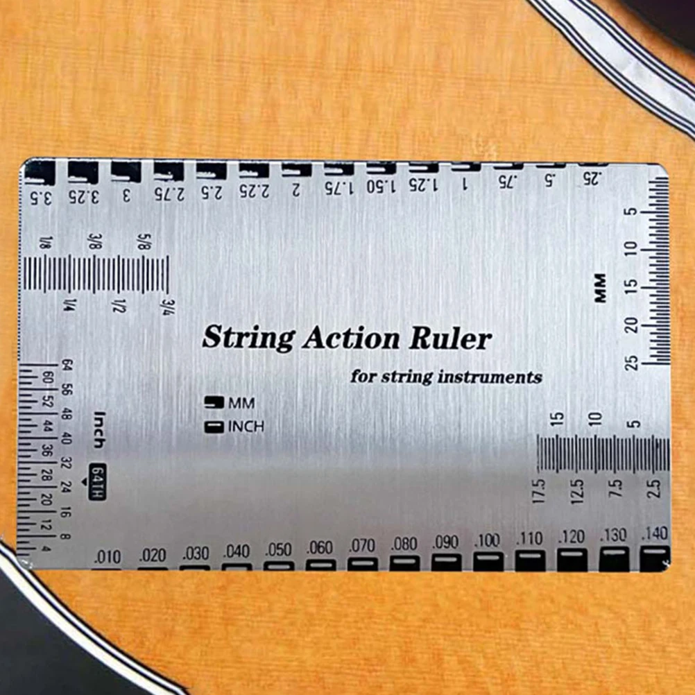 Guitar String Gauge Ruler Metric Accessory Pick Measuring Neck Action Tool Fretboard Height Setup Repair Luthier
Guitar String Gauge Ruler Metric Accessory Pick Measuring Neck Action Tool Fretboard Height Setup Repair Luthier