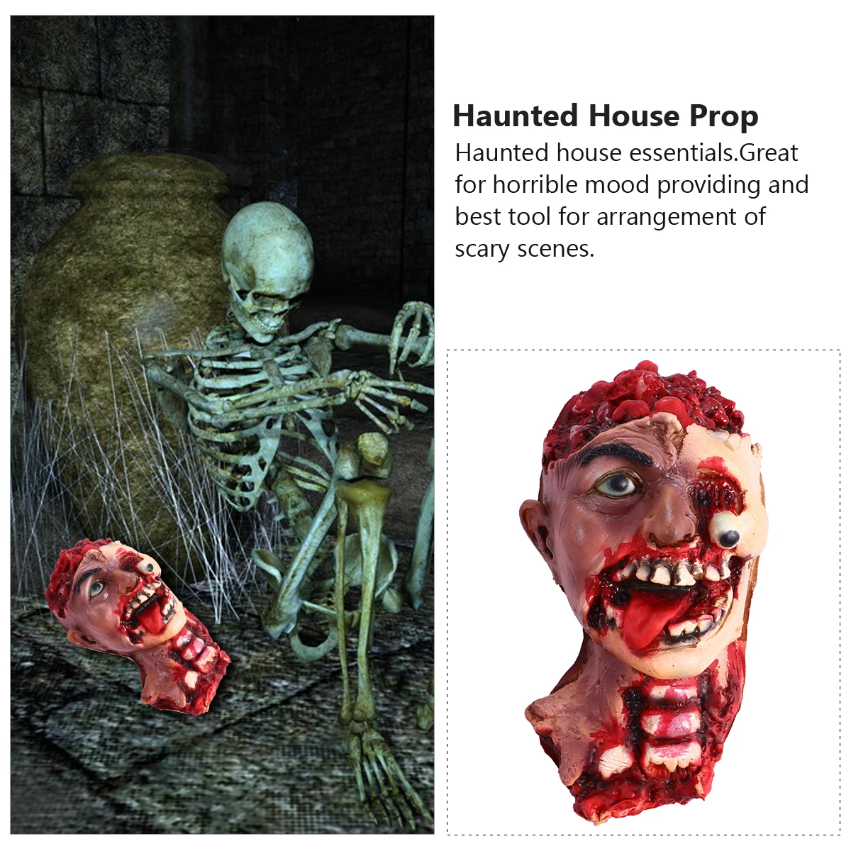 Haunted Roof Mask Head Decoration Statue Dead Props Halloween Fake Body Parts Emulsion Creepy Baby Accessories Scary Toy
Haunted Roof Mask Head Decoration Statue Dead Props Halloween Fake Body Parts Emulsion Creepy Baby Accessories Scary Toy