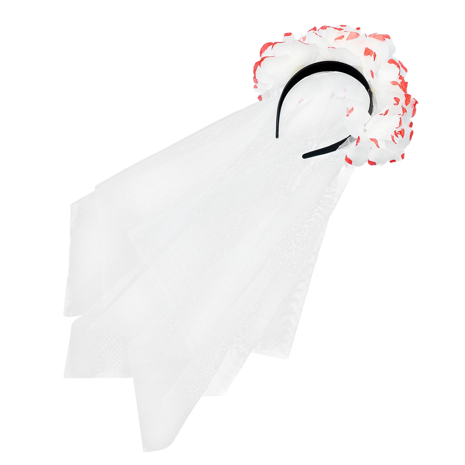 Red and White Rose Veil Festive Headband Halloween Flower Hairpin Hoops Fabric Women Headwear Decoration
Red and White Rose Veil Festive Headband Halloween Flower Hairpin Hoops Fabric Women Headwear Decoration