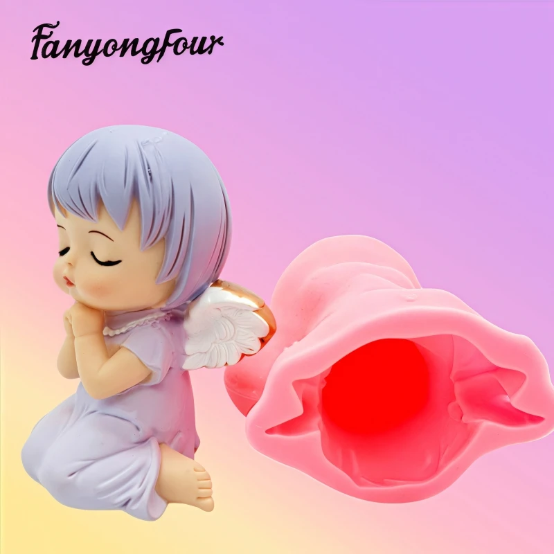 Prayer for Little Girl Angel Dropping Glue Mold Making Gypsum Resin Concrete DIY Handmade Doll Decoration Home Decor
Prayer for Little Girl Angel Dropping Glue Mold Making Gypsum Resin Concrete DIY Handmade Doll Decoration Home Decor