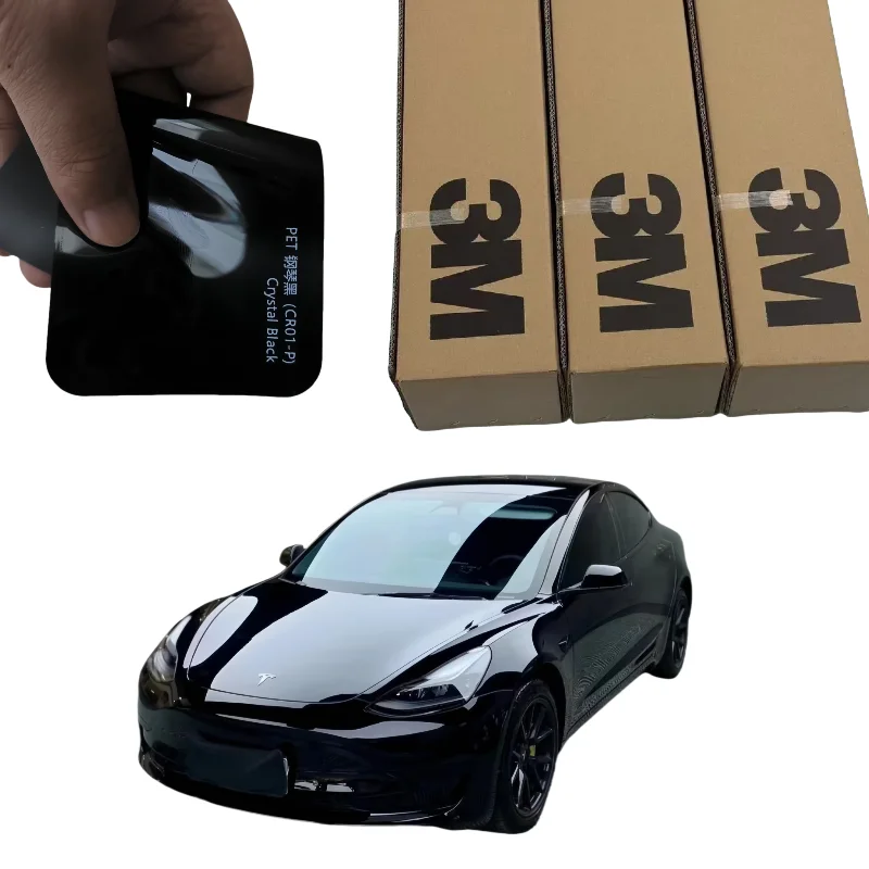 3M Car Vinyl Wrap Crystal Black PPF High Gloss Air Release PET Not Layered Anti Fade Gravel Proof High Reflectivity Deep Shine
3M Car Vinyl Wrap Crystal Black PPF High Gloss Air Release PET Not Layered Anti Fade Gravel Proof High Reflectivity Deep Shine