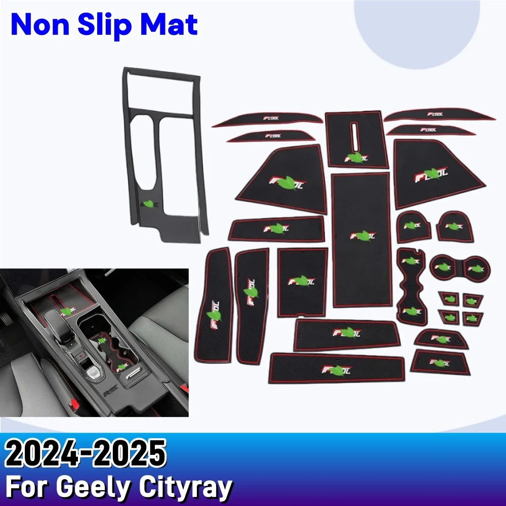 Для Geely Cityray 2024-2025: Нескользящий коврик для дверных ниш, резиновая накладка, декоративное покрытие, аксессуары для стайлинга автомобиля, защита от царапин
Для Geely Cityray 2024-2025: Нескользящий коврик для дверных ниш, резиновая накладка, декоративное покрытие, аксессуары для стайлинга автомобиля, защита от царапин