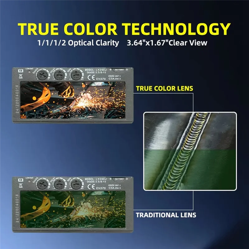 BYBS-Сварювальная линза Сварочная крышка (Shadow 9-13) Сменный комплект линз для сварочного шлема Auto-D Faging
BYBS-Сварювальная линза Сварочная крышка (Shadow 9-13) Сменный комплект линз для сварочного шлема Auto-D Faging