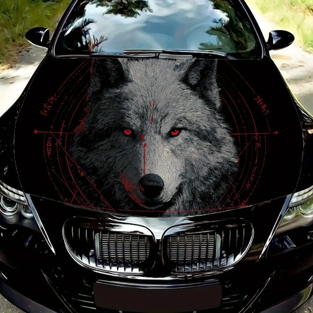 Red Glow Wolf Head Print PVC Car Vinyl Wraps, Self-Adhesive Waterproof Car Hood Decal Sticker, Car Decoration Protection Sticker
Red Glow Wolf Head Print PVC Car Vinyl Wraps, Self-Adhesive Waterproof Car Hood Decal Sticker, Car Decoration Protection Sticker