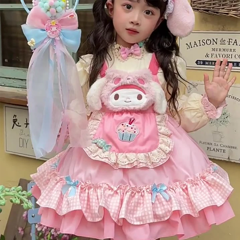 Anime Melody Children Lolita Dress False Two-Piece Kawaii Cartoon High-Quality Long Sleeves Cosplay Costume Princess Xmas Gift
Anime Melody Children Lolita Dress False Two-Piece Kawaii Cartoon High-Quality Long Sleeves Cosplay Costume Princess Xmas Gift