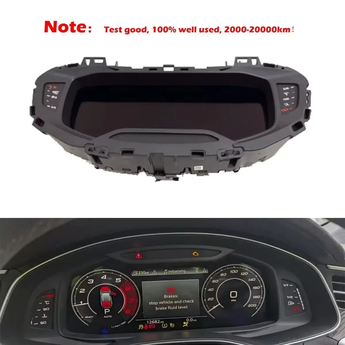 12.3 inch LCD Display for Audi RS6/C8 Dashboard Speedometer Instrument Cluster 4K0920790E
12.3 inch LCD Display for Audi RS6/C8 Dashboard Speedometer Instrument Cluster 4K0920790E