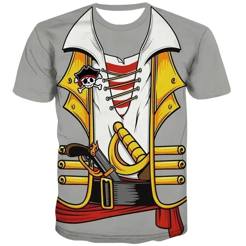 Cosplay Vintage 3D Pirate Y2k T-shirt, Graphic Designer Clothing, Men's Uniform T-shirt, Fun Loose Street T-shirt
Cosplay Vintage 3D Pirate Y2k T-shirt, Graphic Designer Clothing, Men's Uniform T-shirt, Fun Loose Street T-shirt