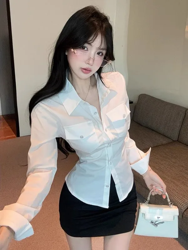 Sexy Pure Desire Long Sleeve Single Button Shirt And Slim Fit Skirt Two Piece Set for Women Black Knitted mid Waist Autu...
Sexy Pure Desire Long Sleeve Single Button Shirt And Slim Fit Skirt Two Piece Set for Women Black Knitted mid Waist Autu...