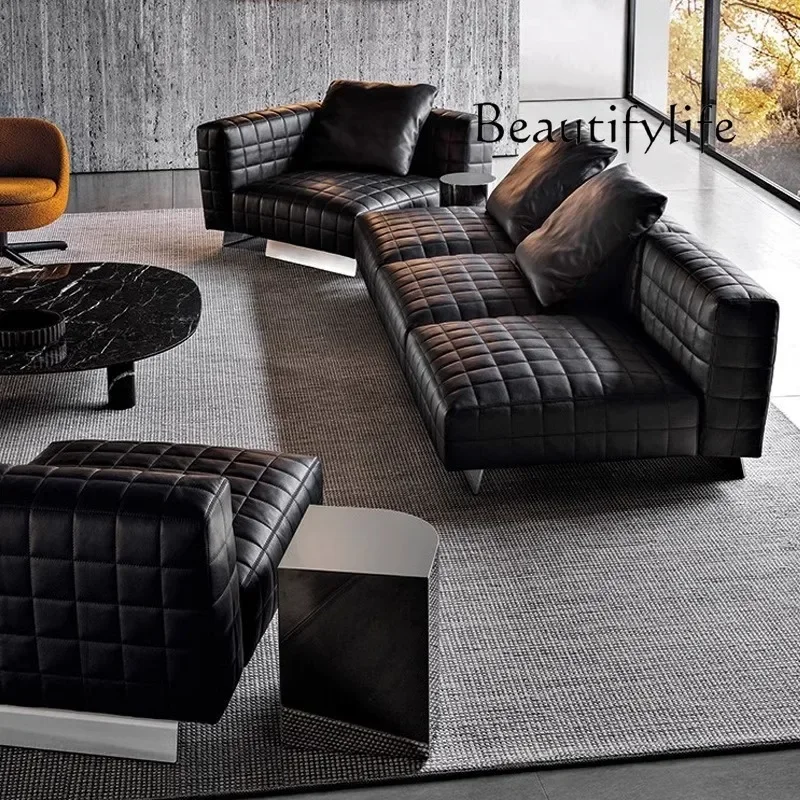 X36 Italian Leather Art Chessboard Sofa Modern Leisure Simple Living Room Combination Sofa
X36 Italian Leather Art Chessboard Sofa Modern Leisure Simple Living Room Combination Sofa