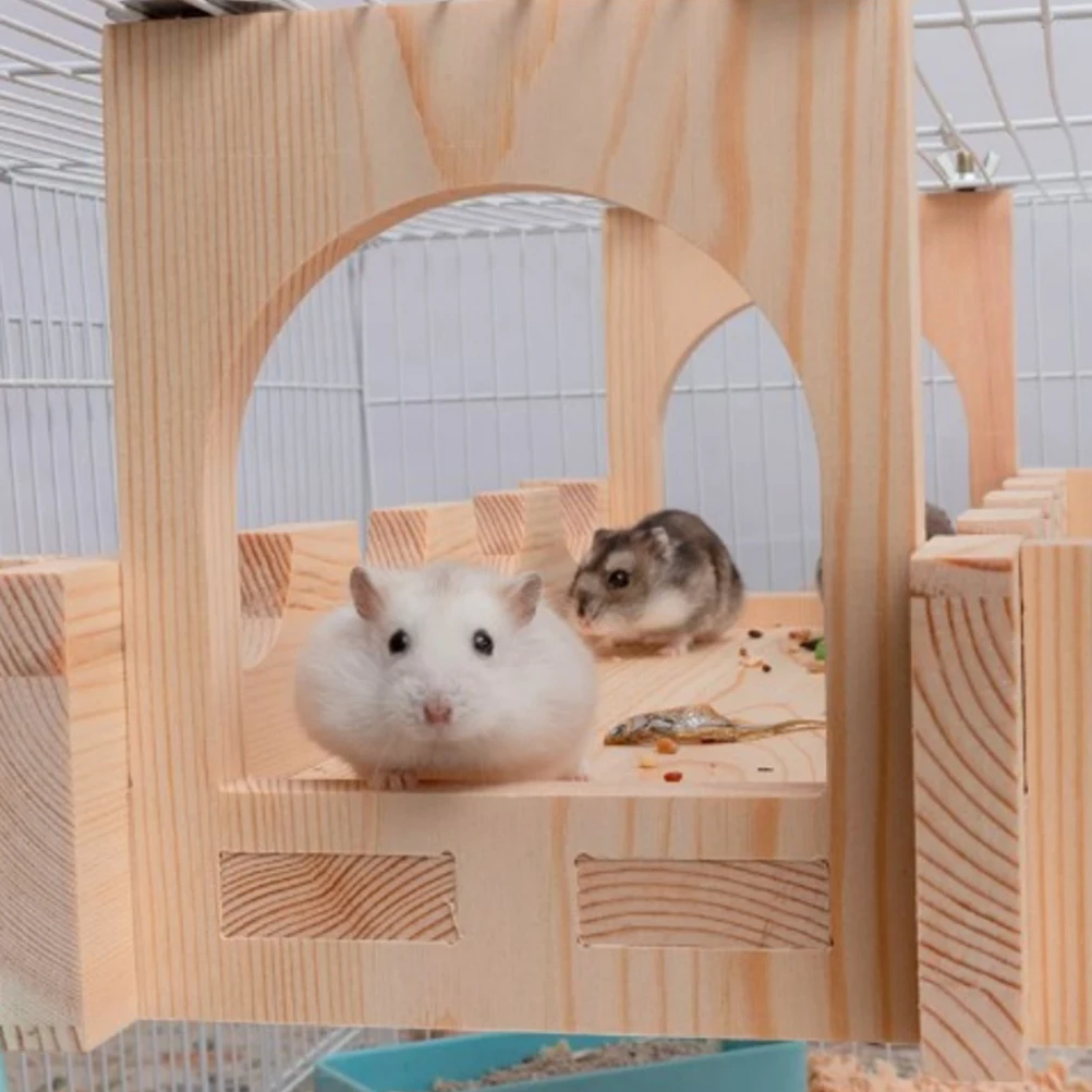 Pet Suspension Bridge Bridges for Hamsters Accessories Small Animal Rats Cage Wood Toy Arch
Pet Suspension Bridge Bridges for Hamsters Accessories Small Animal Rats Cage Wood Toy Arch