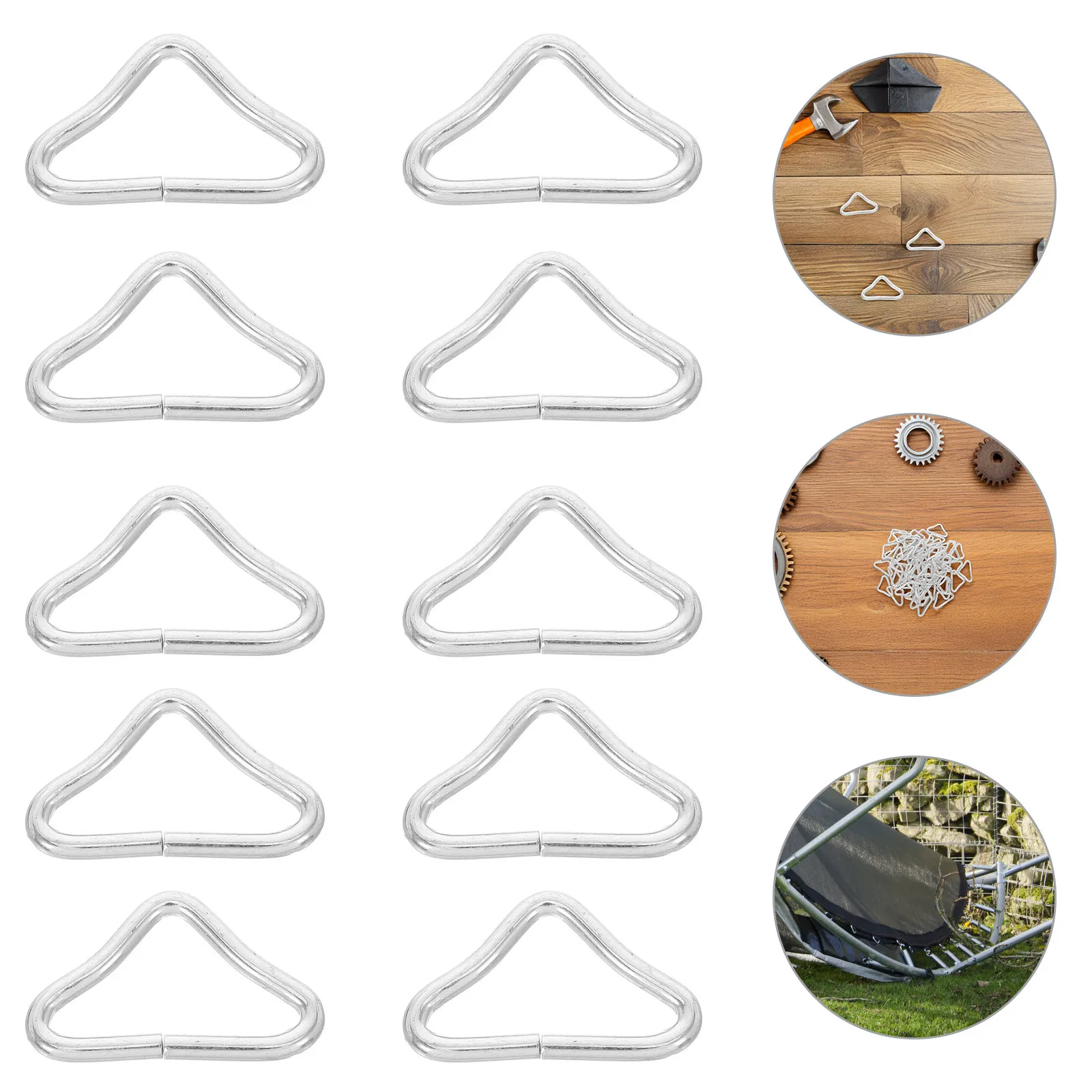 60Pcs Trampoline Triangle Ring Buckles Compact DIY Trampoline Accessory for Safe Bouncing Better Coordination and Multi-Use
60Pcs Trampoline Triangle Ring Buckles Compact DIY Trampoline Accessory for Safe Bouncing Better Coordination and Multi-Use