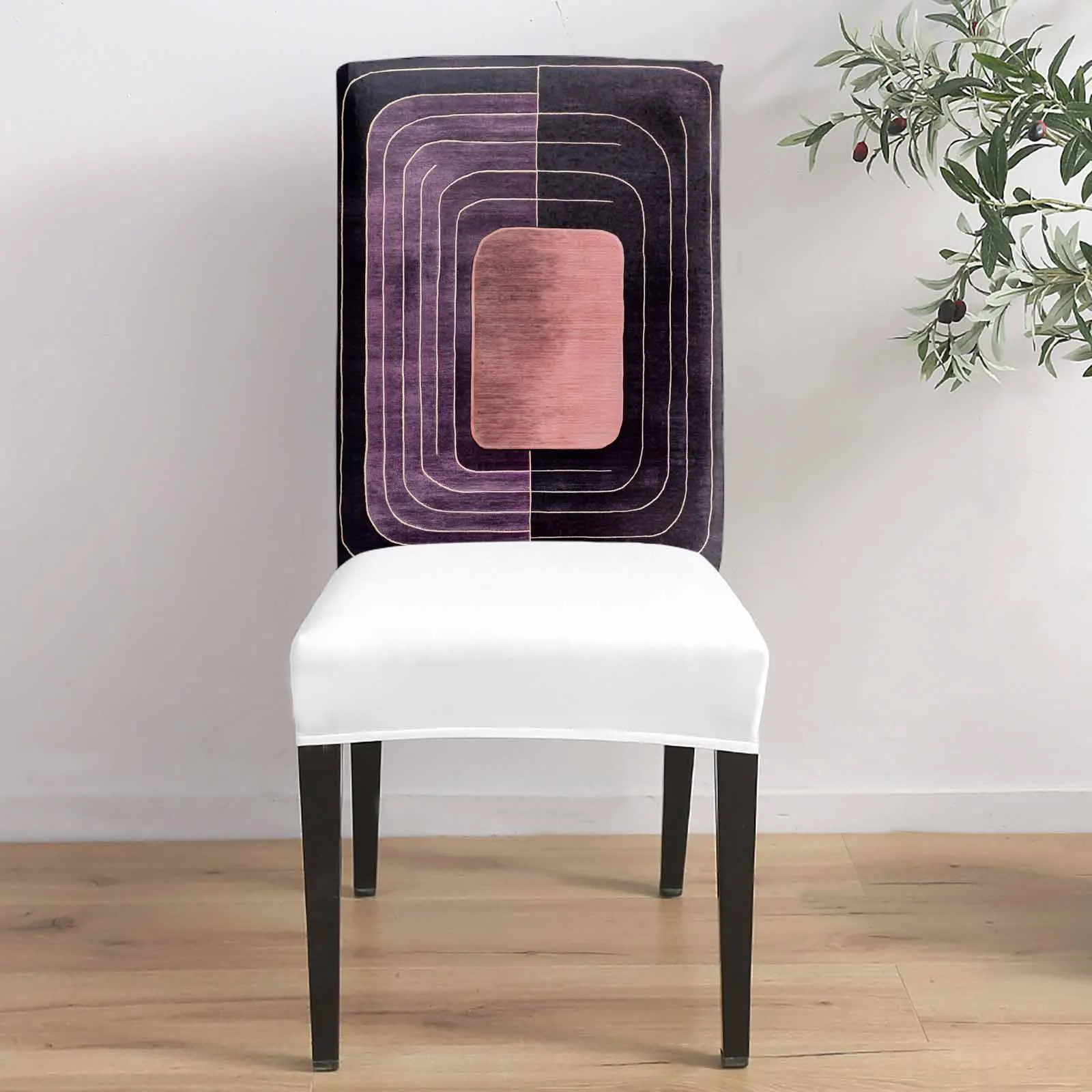 Impressionist Black Purple Line Chair Cover for Dining Room Spandex Stretch Seat Cover for Wedding Banquet Party Seat Case
Impressionist Black Purple Line Chair Cover for Dining Room Spandex Stretch Seat Cover for Wedding Banquet Party Seat Case