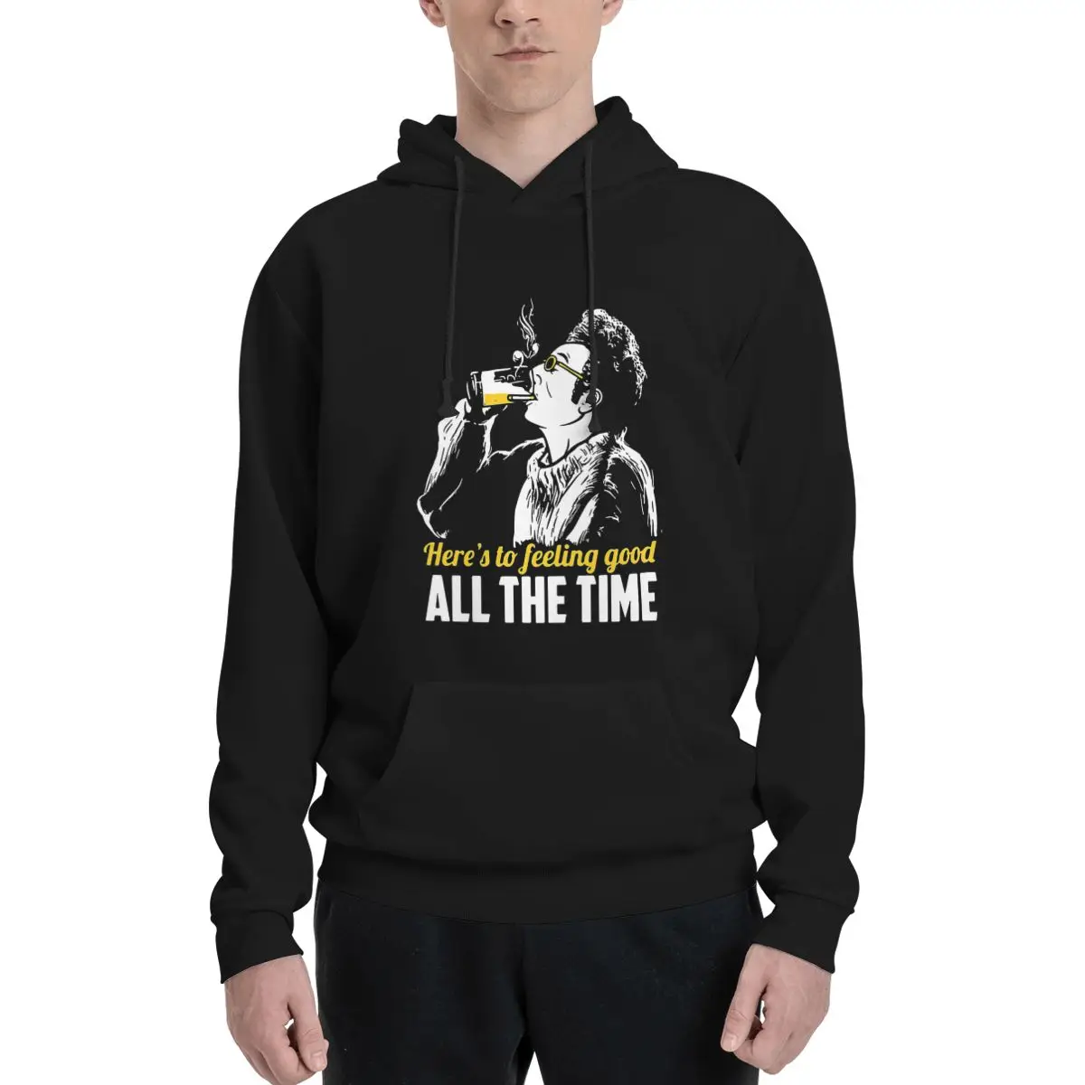 Cosmo Kramer Here's To Feeling Good All The Time Polyester Hoodie Men's Sweatershirt Warm Dif Colors Sizes
Cosmo Kramer Here's To Feeling Good All The Time Polyester Hoodie Men's Sweatershirt Warm Dif Colors Sizes