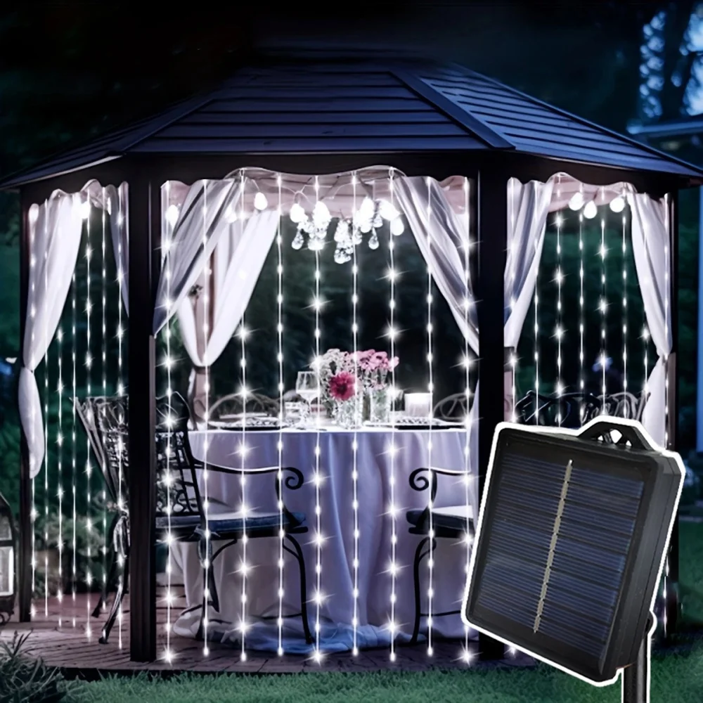 LED Solar Curtain Light Waterproof Outdoor LED Wedding Decoration String Lights Yard Christmas Fairy Garland String Lights
LED Solar Curtain Light Waterproof Outdoor LED Wedding Decoration String Lights Yard Christmas Fairy Garland String Lights