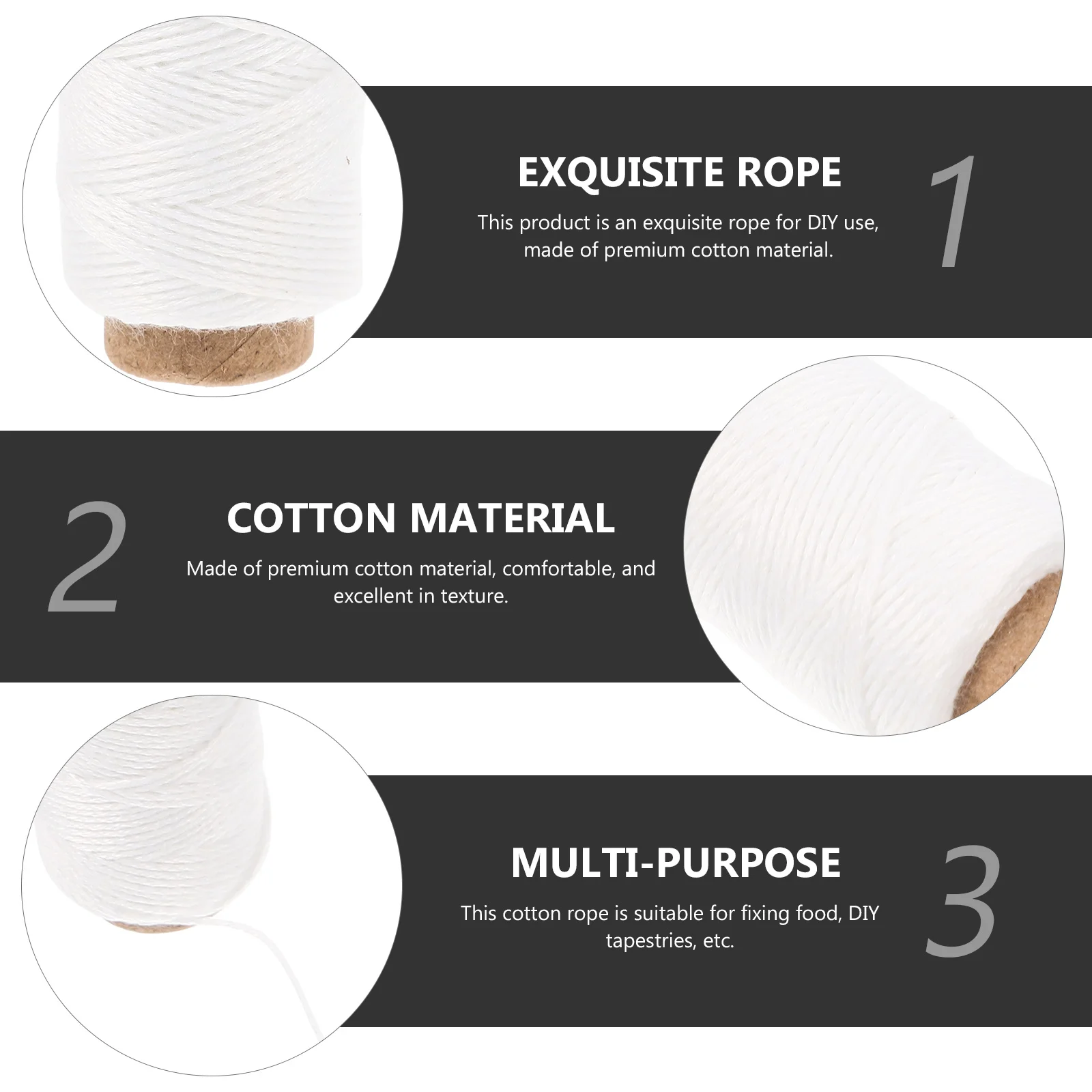 8 Rolls Cotton Rope DIY Weaving Binding Rope Gift Packing Cooking Twine Kitchen String Cooking String to Tie Meat
8 Rolls Cotton Rope DIY Weaving Binding Rope Gift Packing Cooking Twine Kitchen String Cooking String to Tie Meat