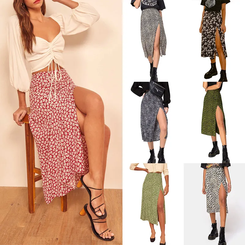 1PC Beach Skirts Long High Waist Stretch Split A-line Skirts Vintage Flower Women Print
1PC Beach Skirts Long High Waist Stretch Split A-line Skirts Vintage Flower Women Print