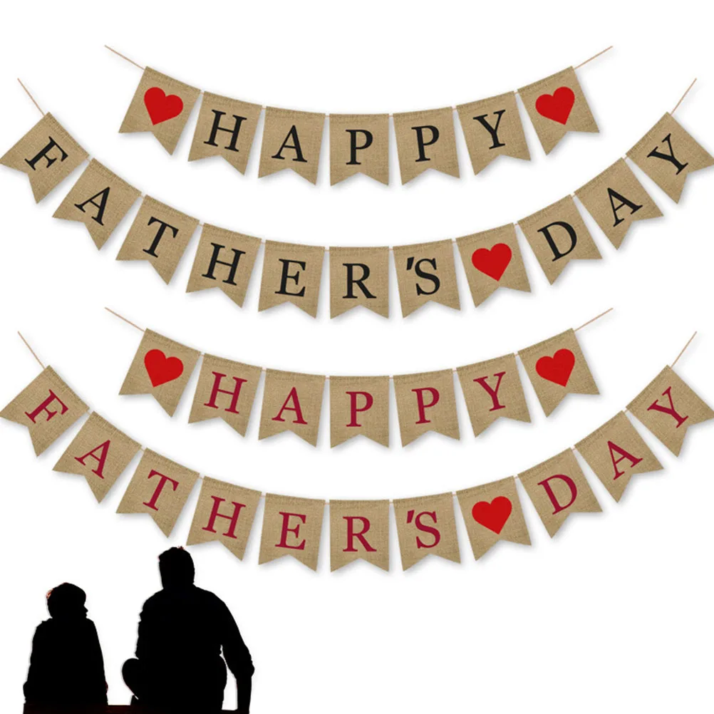 Burlap Banner Father's Day Pull Flag Decoration Decorate Bunting Garland Happy Fathers
Burlap Banner Father's Day Pull Flag Decoration Decorate Bunting Garland Happy Fathers