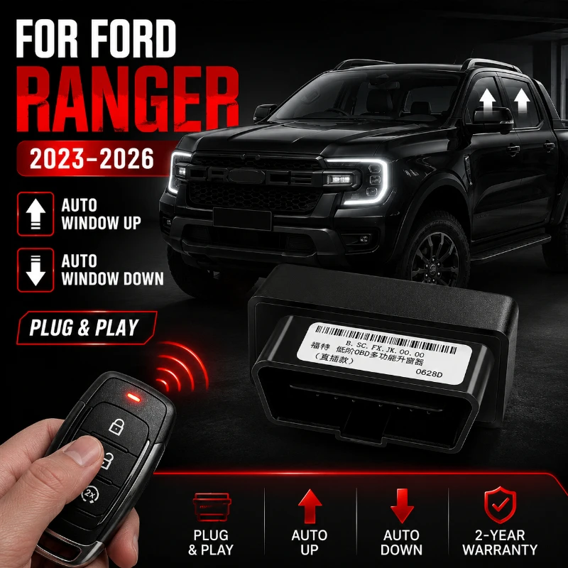 Intelligent Window Closer Auto Window Up & Down OBD Module for Ford Ranger 2023-2026 | Plug & Play Smart Window Control LHD
Intelligent Window Closer Auto Window Up & Down OBD Module for Ford Ranger 2023-2026 | Plug & Play Smart Window Control LHD