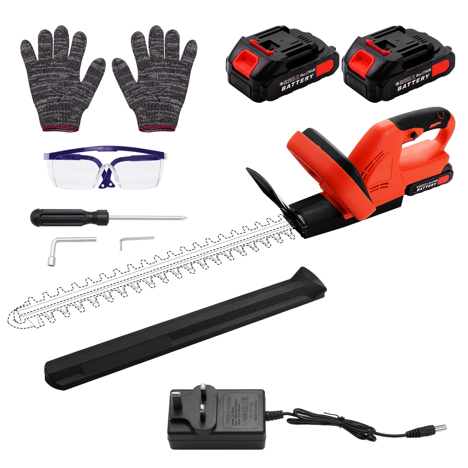 21V Cordless Hedge Trimmer 2Pcs 4000mAh Battery With Charger Portable Pruning Cutter Garden Trimming Tool For Lawn Yard Maintenance
21V Cordless Hedge Trimmer 2Pcs 4000mAh Battery With Charger Portable Pruning Cutter Garden Trimming Tool For Lawn Yard Maintenance