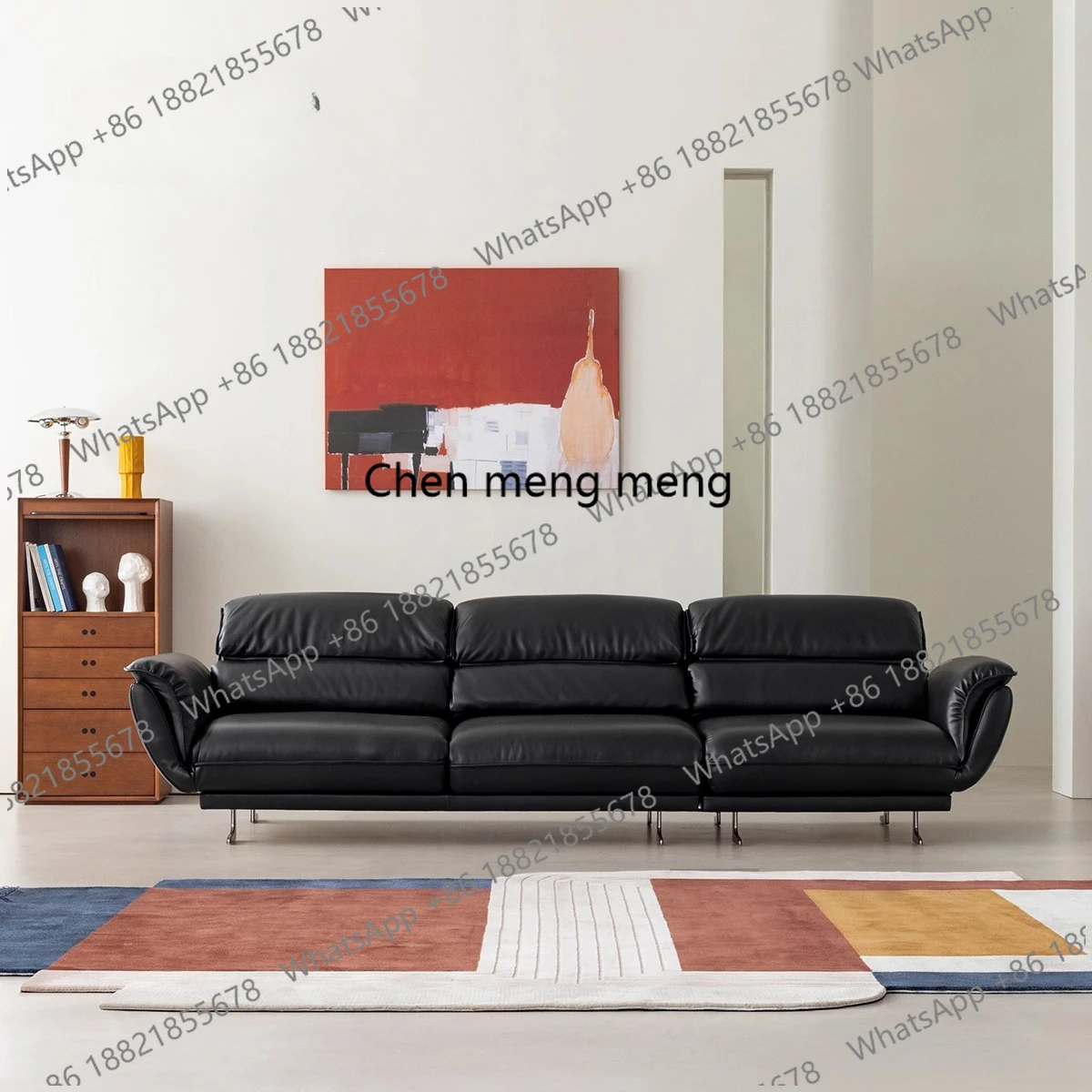 Swivel seat, black leather three-person multi-function recliner, sofa, swivel seat
Swivel seat, black leather three-person multi-function recliner, sofa, swivel seat