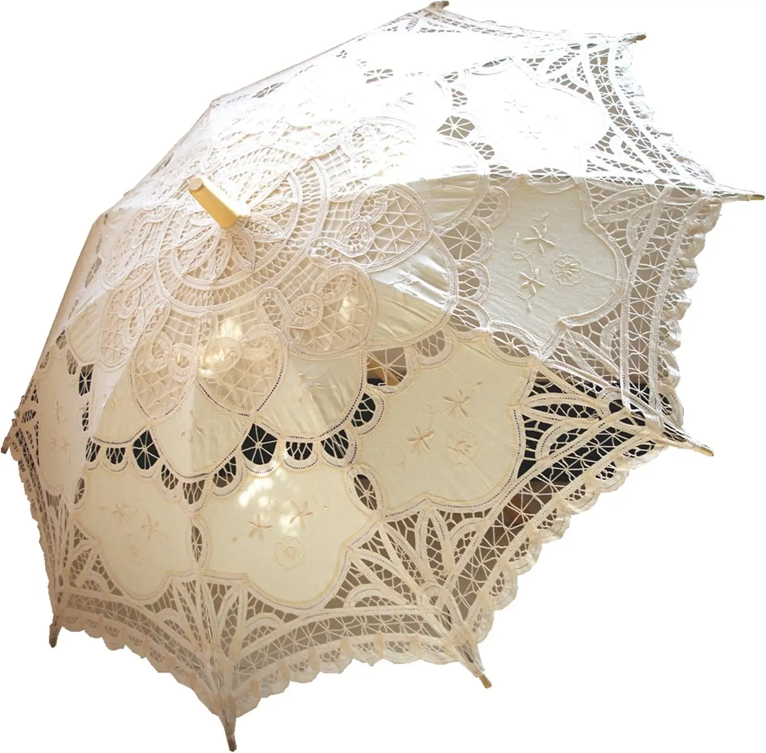 Elegant Lace Parasol Umbrella for Wedding Bridal Party Decor, 30 Inch Adult Size
Elegant Lace Parasol Umbrella for Wedding Bridal Party Decor, 30 Inch Adult Size
