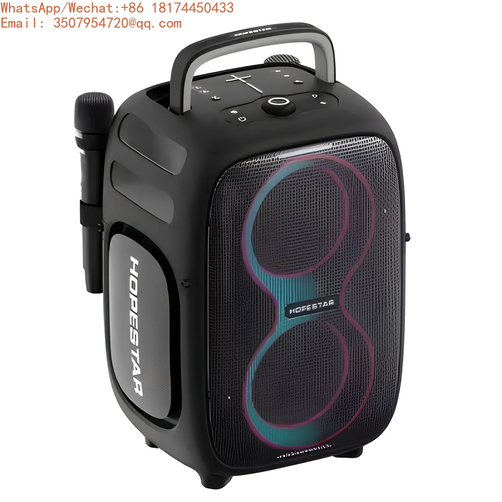 Hopestar Partyone Club 650W Wireless Bluetooth Speaker Outdoor Waterproof IPX6 RGB LED Light Portable Karaoke Subwoofer
Hopestar Partyone Club 650W Wireless Bluetooth Speaker Outdoor Waterproof IPX6 RGB LED Light Portable Karaoke Subwoofer