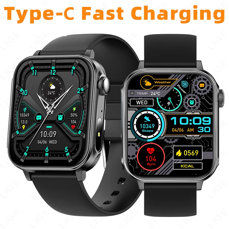 LIGE Smart Watch Men Women Outdoor Sports Fitness Heart Rate Health Monitor Bluetooth Call IP67 Waterproof Smartwatches 2026 New
LIGE Smart Watch Men Women Outdoor Sports Fitness Heart Rate Health Monitor Bluetooth Call IP67 Waterproof Smartwatches 2026 New