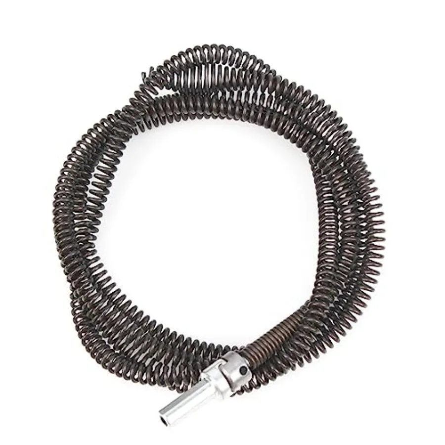 10mm Heavy-Duty Drain Auger Snake Cable with Drill Adapter - 6.5Ft/2M Flexible and Reusable Plumbing Clog Remover for Kitchen,
10mm Heavy-Duty Drain Auger Snake Cable with Drill Adapter - 6.5Ft/2M Flexible and Reusable Plumbing Clog Remover for Kitchen,