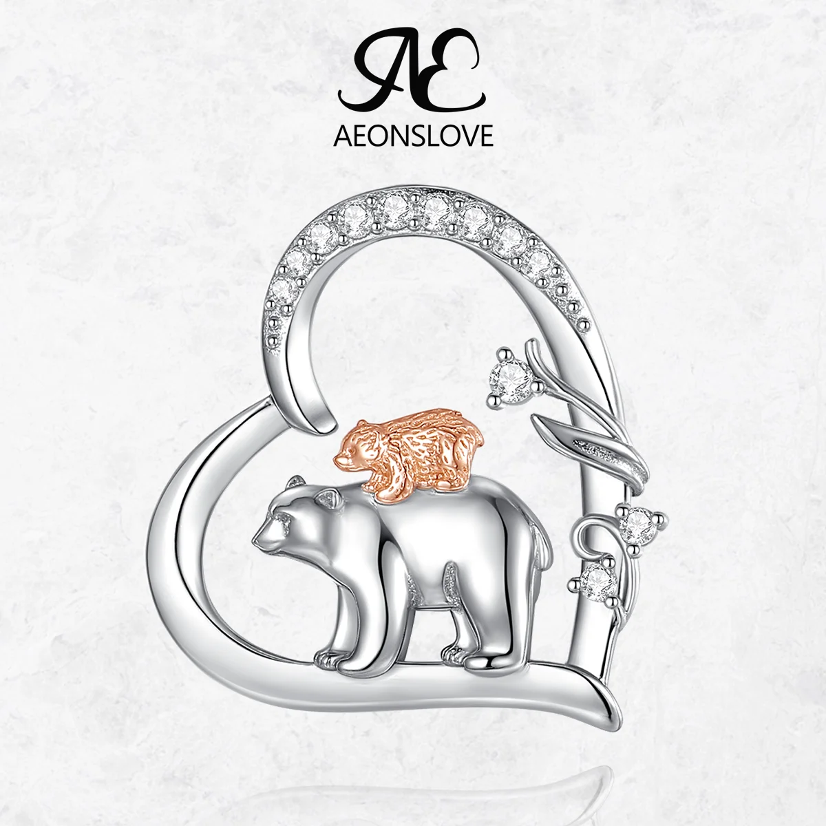 Ожерелье AEONSLOVE из стерлингового серебра 925 пробы с подвеской в виде медведя-мамы и малыша, с фианитами, в форме сердца, семейное украшение, подарок на День матери для мамы
Ожерелье AEONSLOVE из стерлингового серебра 925 пробы с подвеской в виде медведя-мамы и малыша, с фианитами, в форме сердца, семейное украшение, подарок на День матери для мамы