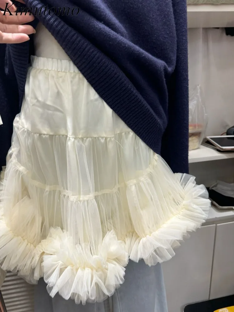 Kimutomo юбки женские модные с высокой талией и оборками в стиле пэчворк милая юбка в стиле принцессы Лолиты Y2k Harajuku женская повседневная одежда
Kimutomo юбки женские модные с высокой талией и оборками в стиле пэчворк милая юбка в стиле принцессы Лолиты Y2k Harajuku женская повседневная одежда