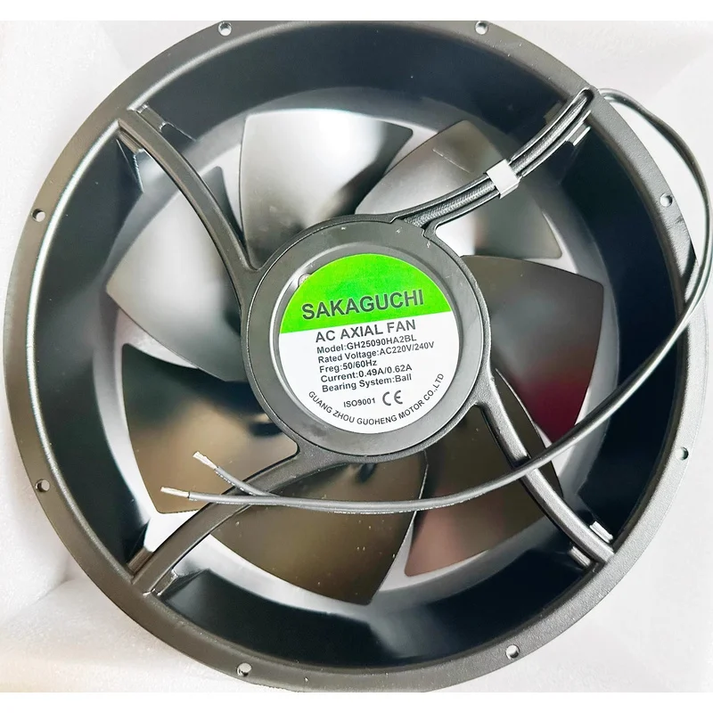 C FOR 1PCS GH25090HA2BL SAKAGUCHI 25090 AC220V 50/60Hz Metal Cabinet Cooling Fan
C FOR 1PCS GH25090HA2BL SAKAGUCHI 25090 AC220V 50/60Hz Metal Cabinet Cooling Fan