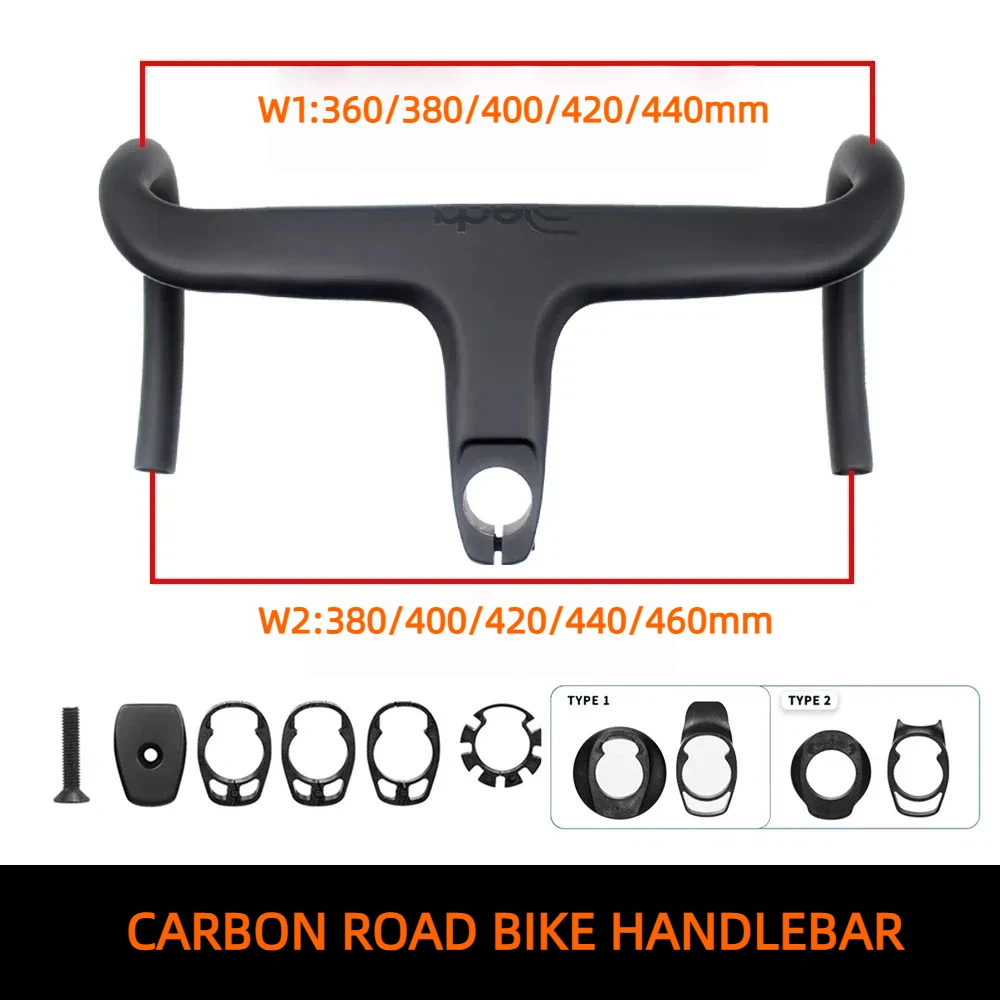 T-ONE Carbon Integrated Handlebar T1000 Carbon 28.6mm Steerer 77mm Reach 127mm Drop External and Internal Cable Routing
T-ONE Carbon Integrated Handlebar T1000 Carbon 28.6mm Steerer 77mm Reach 127mm Drop External and Internal Cable Routing