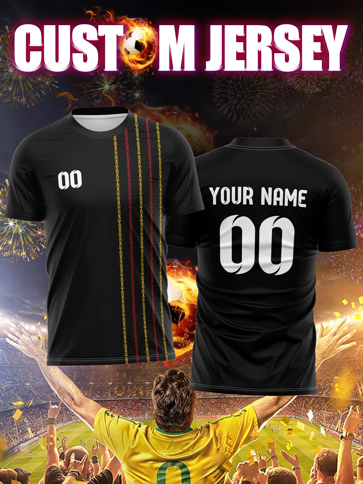 Custom Image Number Name Soccer Jersey,Afternoon Practice Kit,Lightweight Airflow Breathable Soccer Athletic Wear
Custom Image Number Name Soccer Jersey,Afternoon Practice Kit,Lightweight Airflow Breathable Soccer Athletic Wear