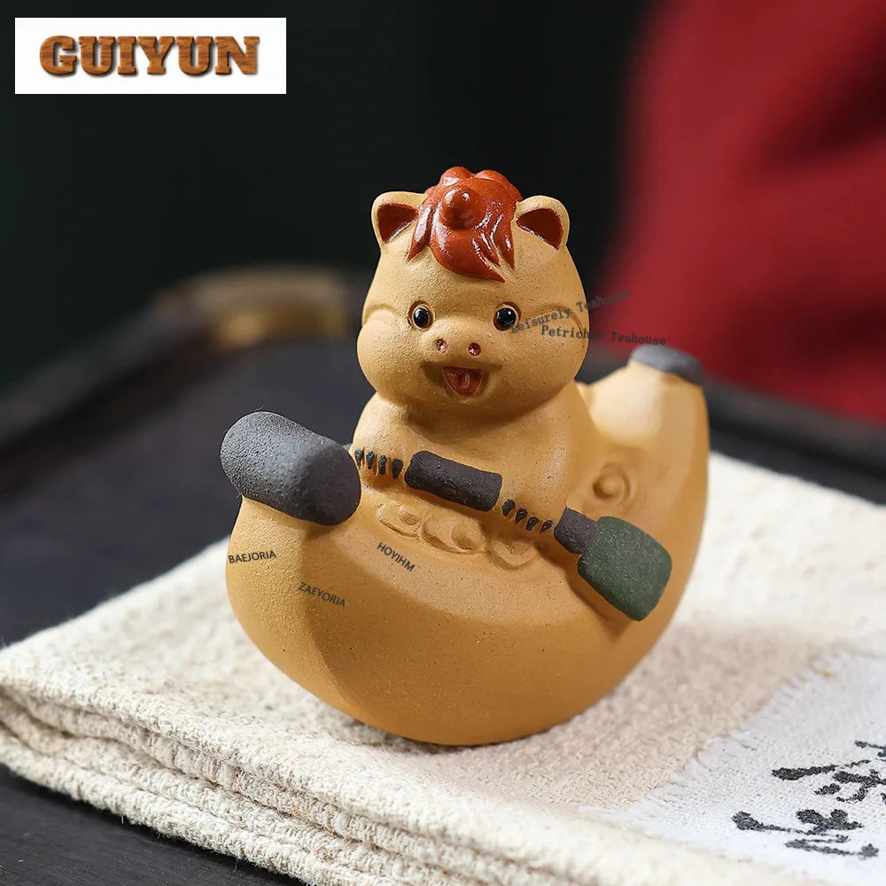 Yixing Purple Clay Banana Horse Tea Pet Traditional Exquisite Miniatures Tea Figurine Play Toys Tea Statue Ornaments Desktop
Yixing Purple Clay Banana Horse Tea Pet Traditional Exquisite Miniatures Tea Figurine Play Toys Tea Statue Ornaments Desktop