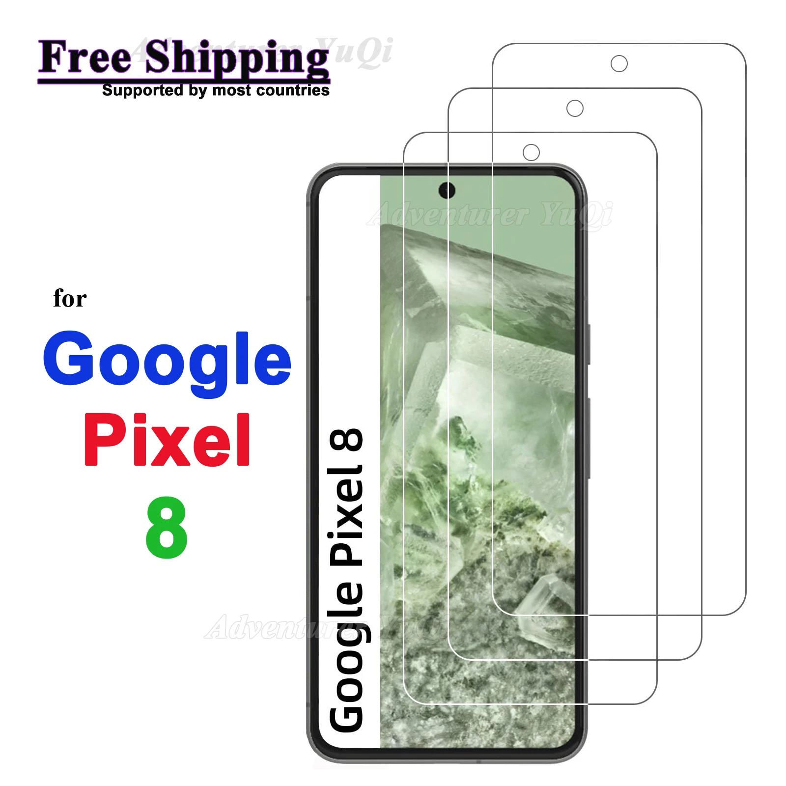 Screen Protector for Google Pixel 8, 6.2 inch Tempered Glass Crystal HD 9H Transparent Anti Scratch Case Friendly
Screen Protector for Google Pixel 8, 6.2 inch Tempered Glass Crystal HD 9H Transparent Anti Scratch Case Friendly